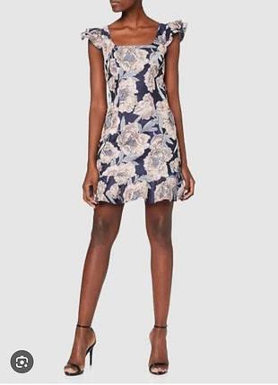 Жаккардова міні сукня в квітковий принт від chi chi london p.12