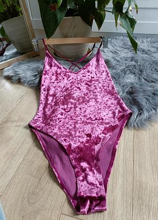 Бархатний боді від h&m, розмір xs