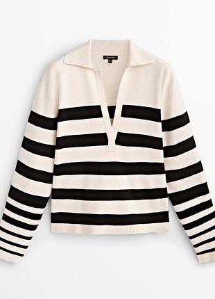 Светр massimo dutti / кофта в полоску