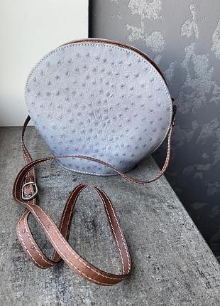 Жіноча шкіряна сумка кросбоді genuine leather made in italy сумочка через плече