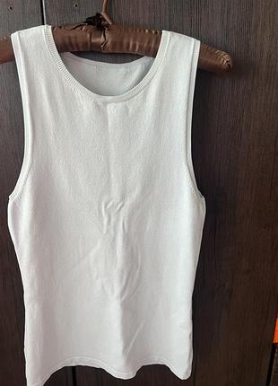 Светло голубая майка топ zara