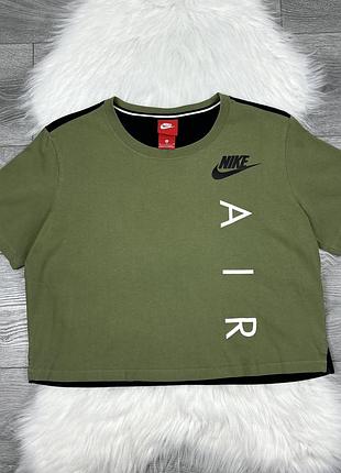 Жіноча оригінальна укорочена оверсайз футболка nike air max