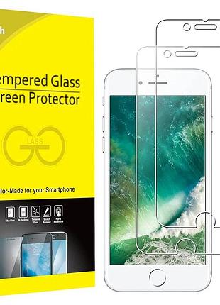 Захисна плівка jetech для екрану iphone 7/8, 4,7 дюйма, із загартованого скла, 2 шт.