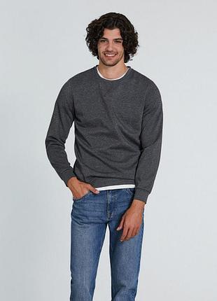 Zara man темно сірий світшот кофта чоловіча