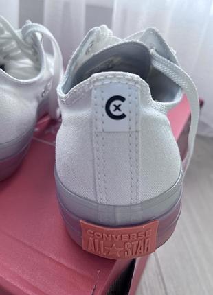 Кеди converse chuck lite 168569c, 40 розміру, біло-оранжового коліру,