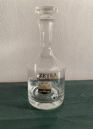 Пляшка, графін зі скла zetea transilvania