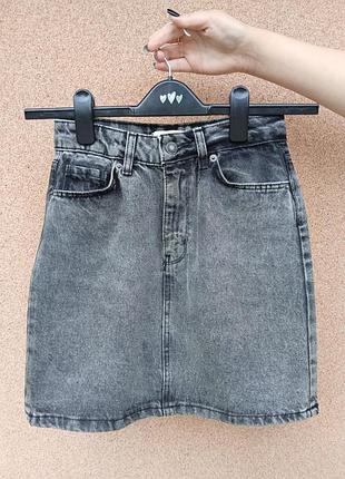 Женская серая юбка