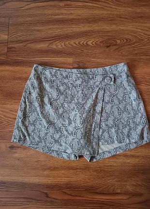 Шорты юбка юбка caipirinha,змеиный принт,размер s/m,италия