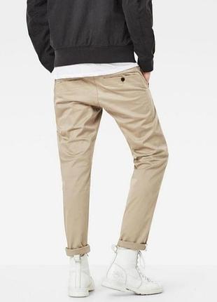 Чоловічі фірмові штани-чіноси кольору слонової кістки g-star raw, розмір л