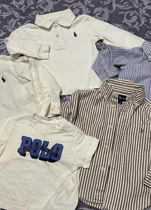 Дитячі речі сорочка поло футболка кофта polo ralph lauren оригінал 3-18 м