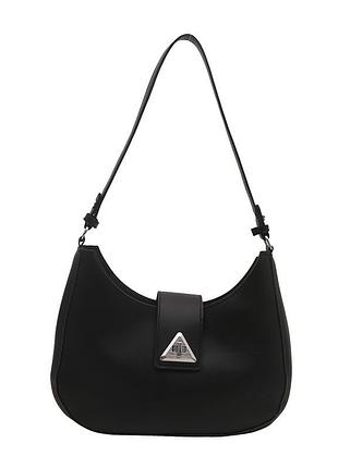 Женская сумка 10483 багет черная