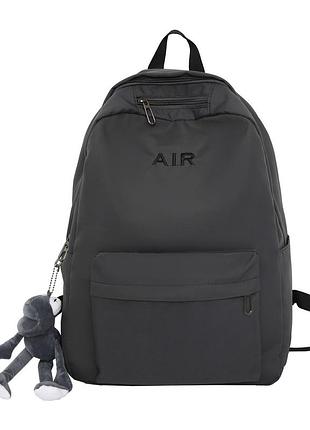 Дефект! рюкзак air 3296 чоловічий жіночий дитячий шкільний портфель сірий