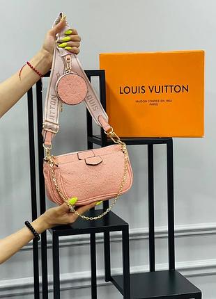 Сумочка женская louis vuitton multi pochette 3в1 клатч сумка луи витон кросс-боди люкс качество