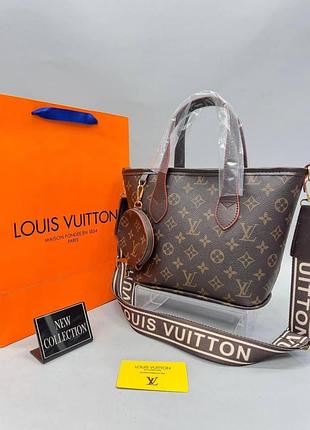 Сумка коричневая женская louis vuitton клатч сумка луи витон кросс-боди