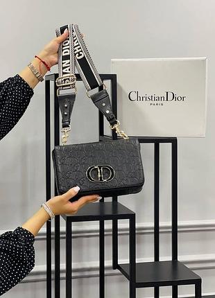 Сумочка чорна жіноча christian dior сумка маленька крістіан діор кросс-боді клатч люкс якість