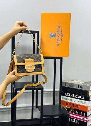 Сумка коричневая женская louis vuitton сумка луи витон клатч кросс боди люкс качество