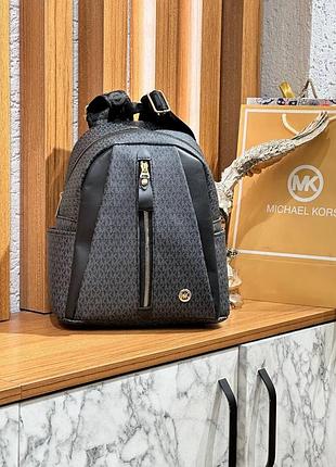 Рюкзак чорний жіночий чоловічий michael kors рюкзак майкл корс