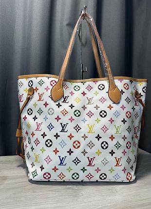Шопер белый женский louis vuitton li̇verpool сумка большая луи витон ливерпуль люкс качество