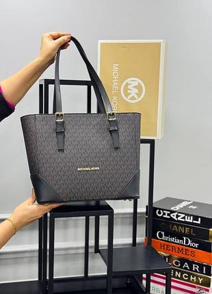 Сумка коричневая женская michael kors шопер сумка большая майкл корс люкс качество