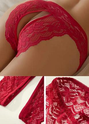 Трусики кружевные с доступом