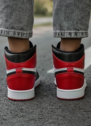 Nike air jordan retro 1 “white red ”🆕шикарные кроссовки найк🆕купить наложенный платёж5 фото