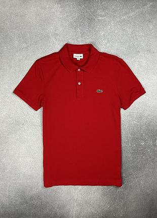 Lacoste футболка поло червона літня олд мані old money оригінал