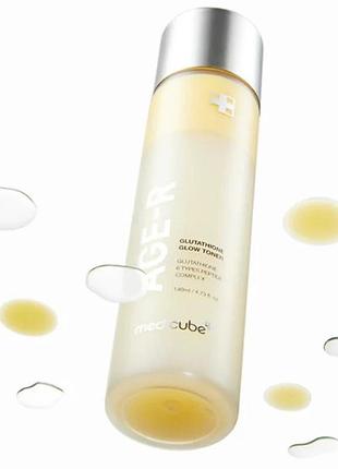 Антивіковий тонер з глутатіоном та пептидами medicube age-r glutathione glow toner, 140 мл