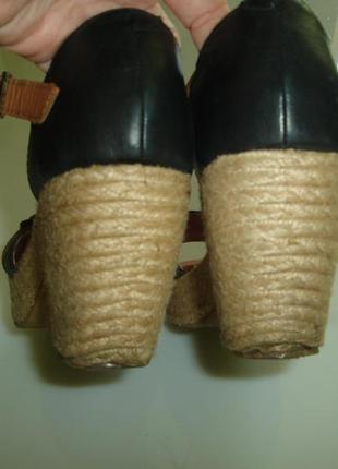 Кожаные босоножки next с закрытой пяткой, размер 39, стелька 25 см сделаны в камбодже5 фото