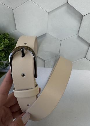 Жіночий шкіряний ремінь пояс зі шкіри класичний