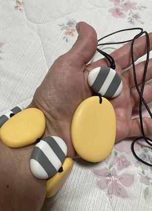 Комплект біжутерії для жінок браслет та підвіска