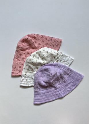Знижка 50% панамки муслін дитячі