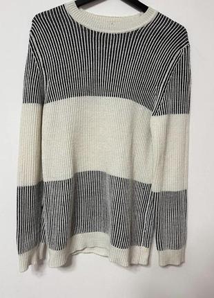 Джемпер кофта мужская белая серая bershka man, размер м - l.