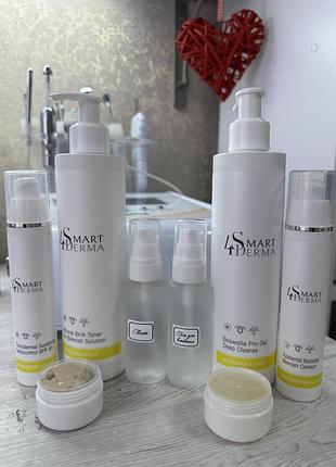 Smart4derma лінійка акнедерактив, набір в мініатурах розпив