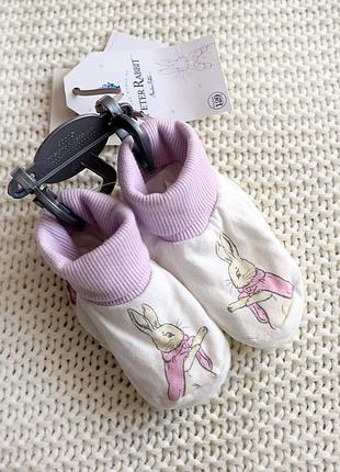 Нові дитячи пінетки-шкарпетки, бавовна, на 3-6 місяців