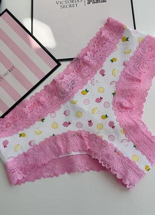 Бавовняні трусики чіки victoria’s secret pink