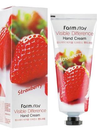 Крем для рук полуниця 🍓 farmstay