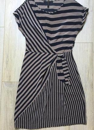 Maxazria 100% шелк платья миди, размер xs