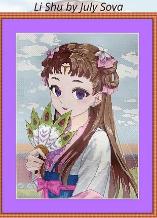 Схема для вишивки хрестиком по аніме монолог фармацевта