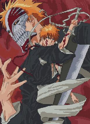 Схема для вишивки хрестиком по аніме бліч