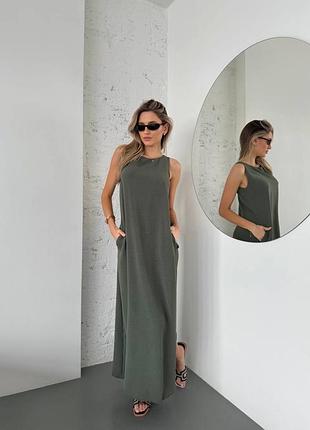 Легке довга сукня-футболка