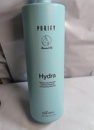 Увлажняющий шампунь для волос kaaral hydra 1000 purify almond oil