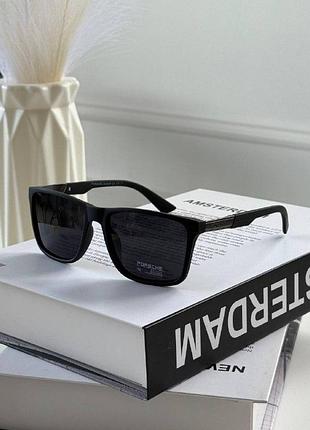 Модные мужские солнцезащитные очки porsche design с пластиковой оправой на среднее лицо