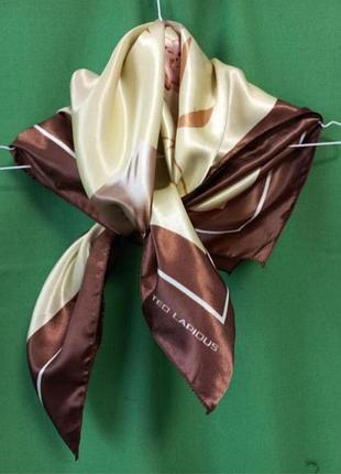 Шелковистый платок  с принтом большие цветы ted lapidus