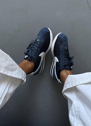 Кросівки nike cortez navy blue white