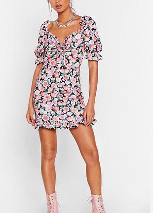 Розовое облегающее платье nasty gal