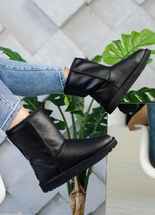 ugg Pink australia високі зимові чоботи уггі в чорному кольорі
