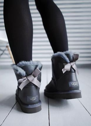 Зимние сапоги ugg australia в сером цвете5 фото