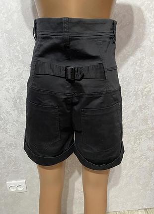 Шорты черные высокие