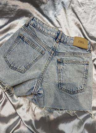 Zara джинсова спідниця з шортами 4