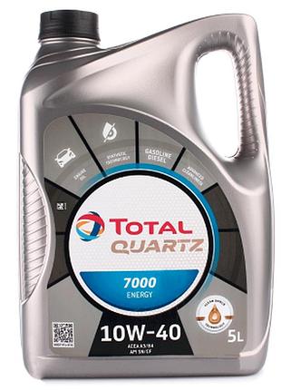 Масло моторное total quartz 7000 energy 10w-40  5л/4,41кг sl/cf a3/b4, 462322, 201537